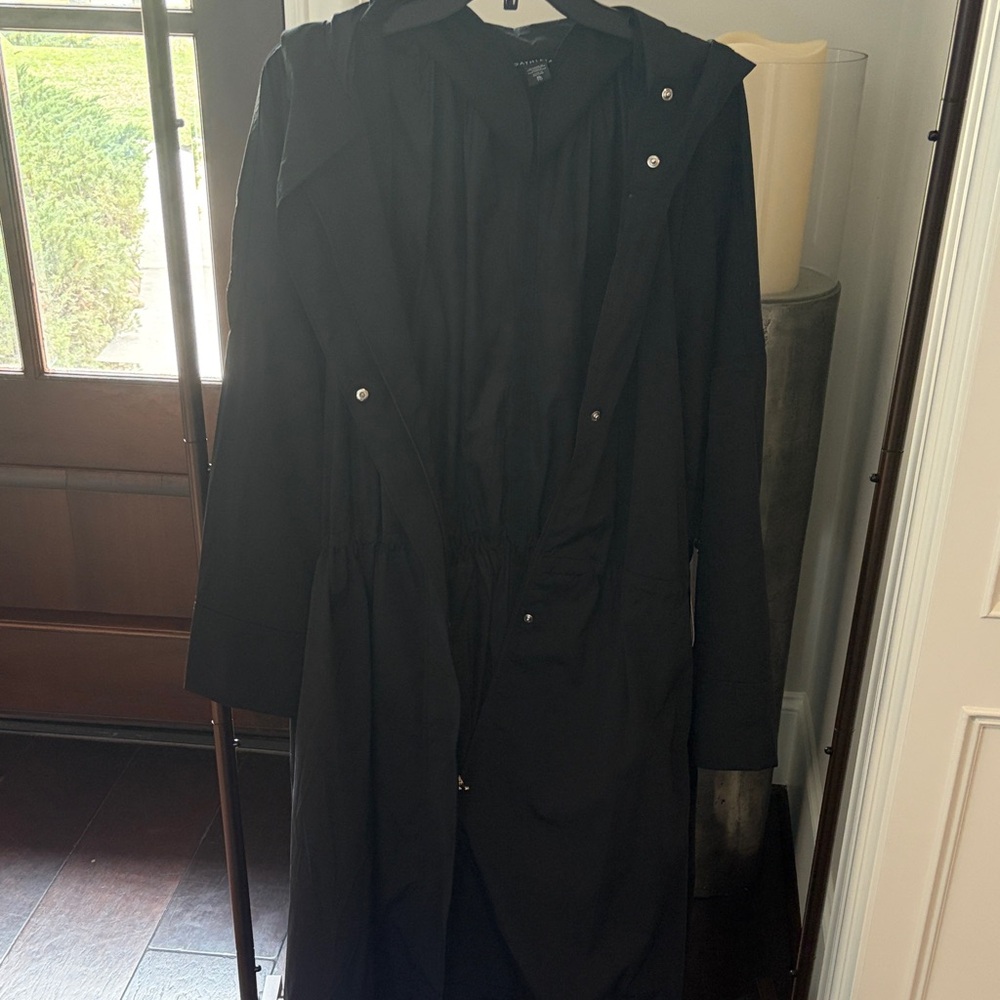 Athleta Black Trench Coat